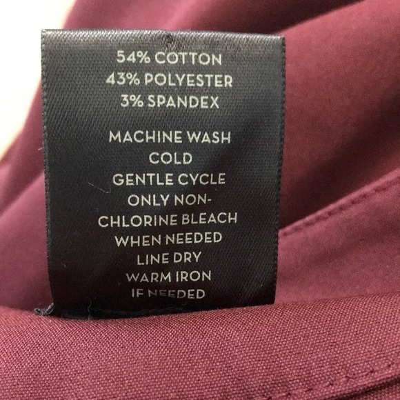 ANN TAYLOR Signature Wine Ankle Pants Size 4 - Picture 7 of 9